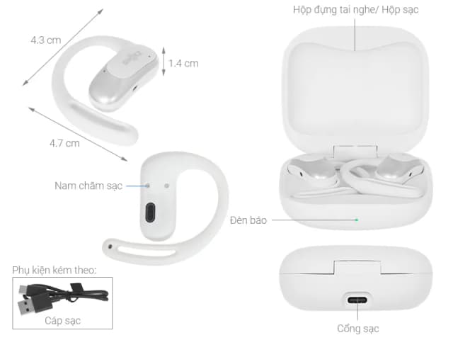 So sánh giá Tai nghe Bluetooth TWS Shokz OPENFIT AIR T511 rẻ nhất? - Ảnh 4
