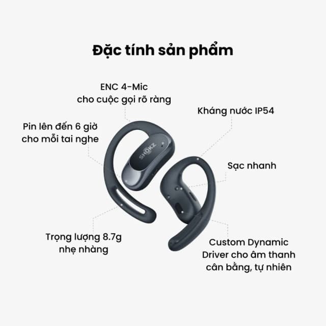 So sánh giá Tai nghe Bluetooth TWS Shokz OPENFIT AIR T511 rẻ nhất? - Ảnh 7