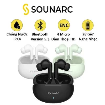 So sánh giá Tai nghe Bluetooth True Wireless Sounarc Q1 Earbuds rẻ nhất? - Ảnh 11