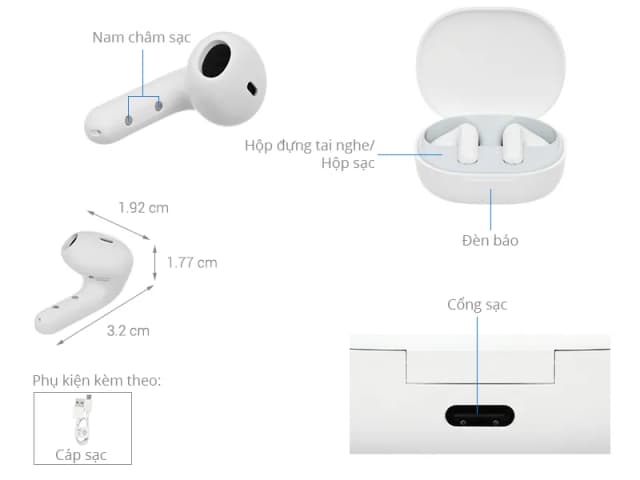 So sánh giá Tai nghe Bluetooth True Wireless Xiaomi Redmi Buds 4 Lite rẻ nhất? - Ảnh 2
