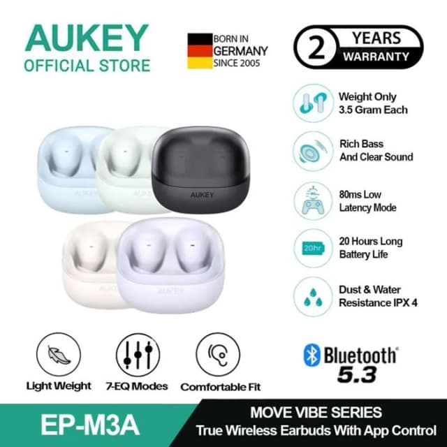 Top 1 so sánh giá Tai nghe Bluetooth True Wireless Aukey EP-M3A - Tím - Tìm sản phẩm giá rẻ nhất - Ảnh 9