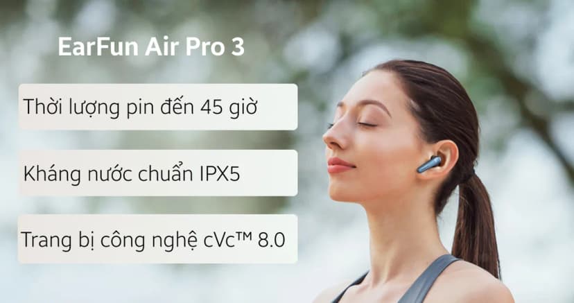 Tai nghe Bluetooth True Wireless Earfun Air Pro 3 - Trắng - Giá rẻ nhất hôm nay - Ảnh 4