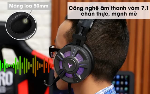 So sánh giá Tai nghe Chụp Tai Gaming Rapoo VH510 7.1 rẻ nhất? - Ảnh 6