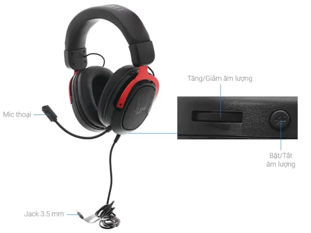 So sánh giá Tai nghe Chụp Tai Gaming Asus TUF H3 rẻ nhất? - Ảnh 6