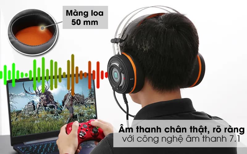 Tai nghe Chụp Tai Gaming MozardX G1 - Giá rẻ nhất hôm nay - Ảnh 5