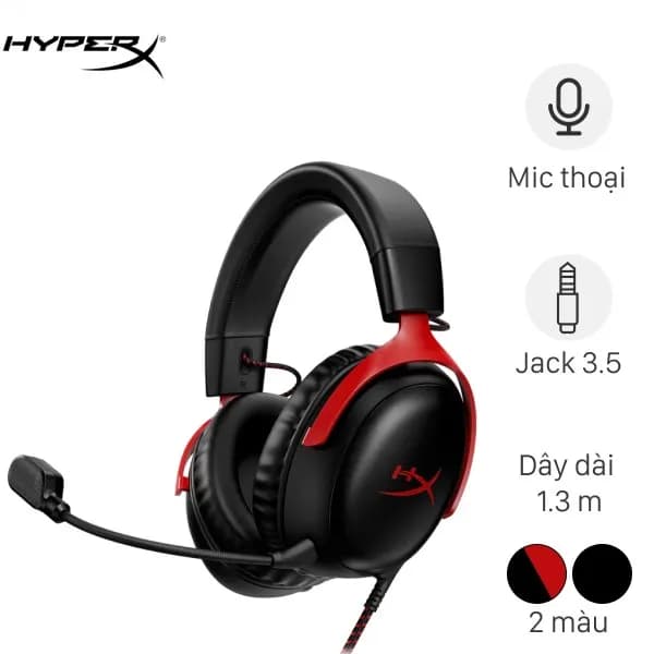 So sánh giá Tai nghe Chụp Tai Gaming HP HyperX Cloud III rẻ nhất? - Ảnh 2