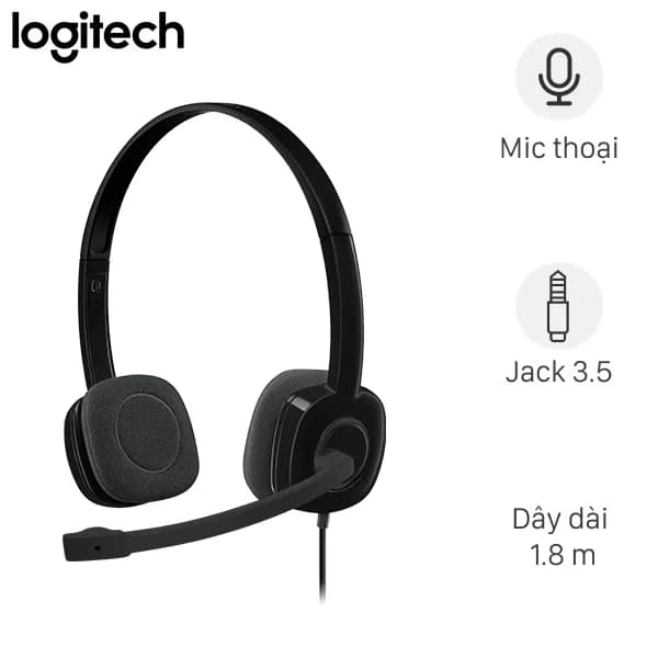 So sánh giá Tai nghe Chụp Tai Logitech H151 rẻ nhất? - Ảnh 4
