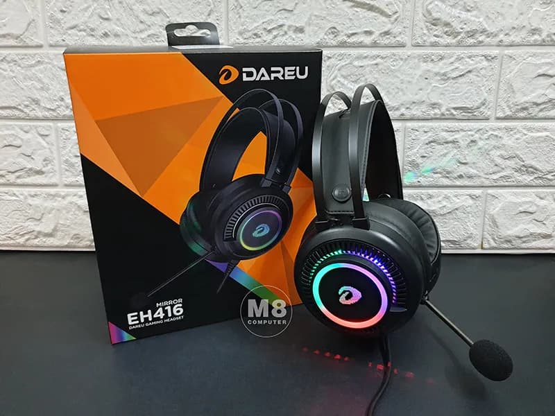 Tai nghe Chụp Tai USB DAREU EH416 RGB - Giá rẻ nhất hôm nay - Ảnh 7