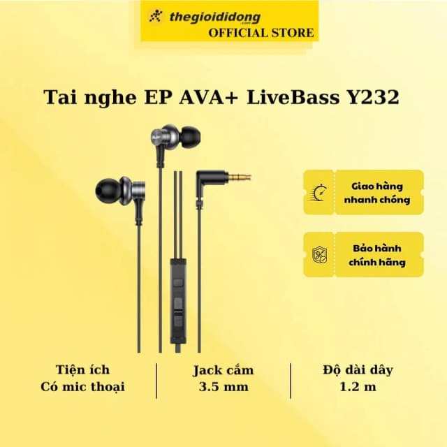 So sánh giá Tai nghe Có dây AVA+ LiveBass Y232 rẻ nhất? - Ảnh 4