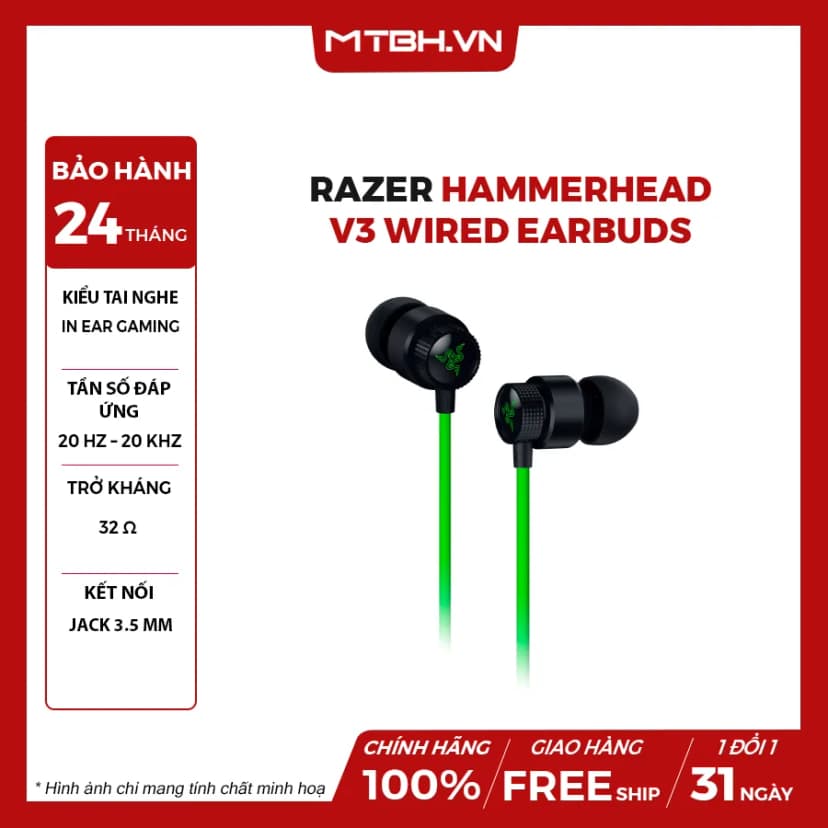 Tai nghe Có dây EP Razer Hammerhead V3 Earbuds - Giá rẻ nhất hôm nay - Ảnh 17