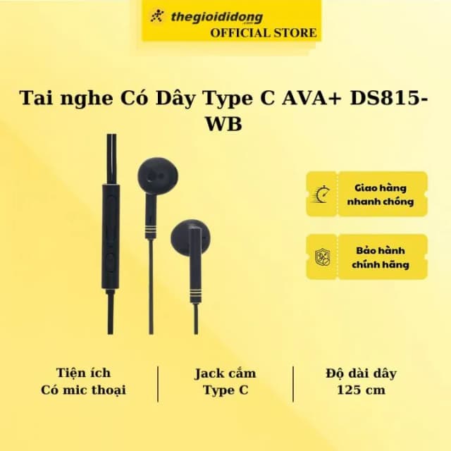 So sánh giá Tai nghe Có Dây Type C AVA+ DS815-WB rẻ nhất? - Ảnh 5