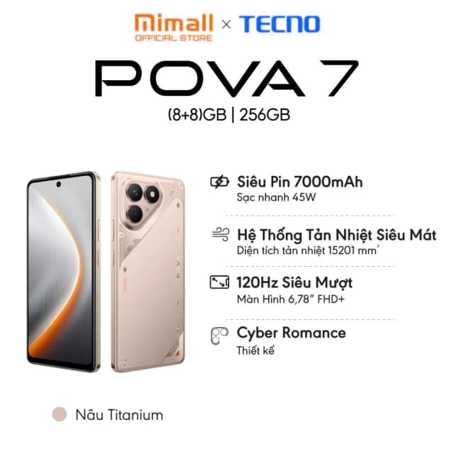 So sánh giá Điện thoại Tecno Pova 7 8GB/256GB rẻ nhất? - Ảnh 19