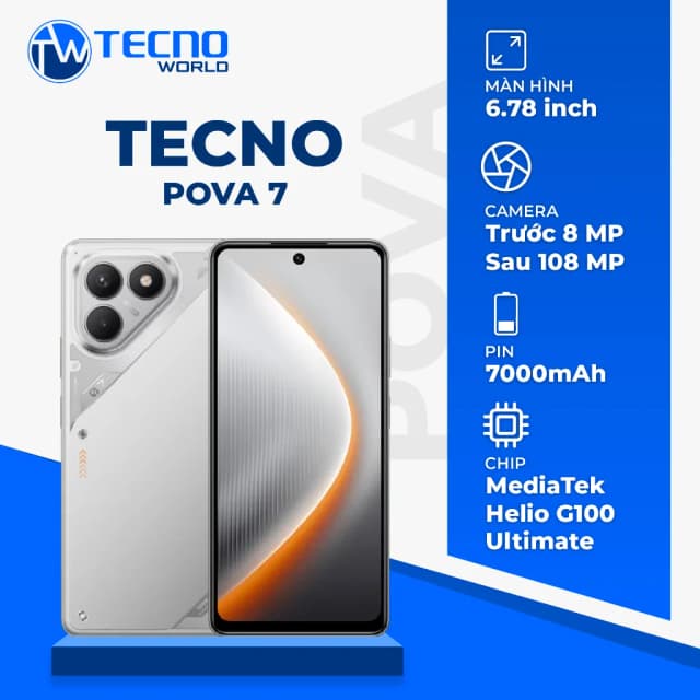 So sánh giá Điện thoại Tecno Pova 7 8GB/256GB rẻ nhất? - Ảnh 9
