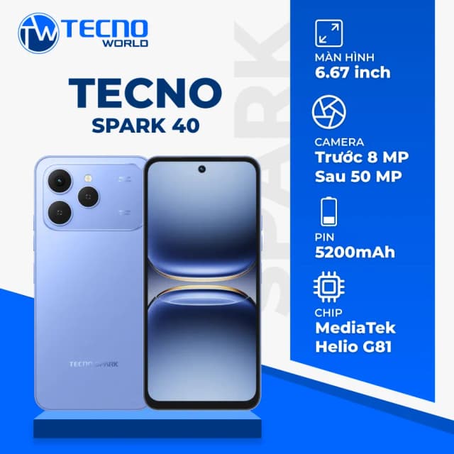 Điện thoại Tecno Spark 40 6GB/128GB - Ảnh 3