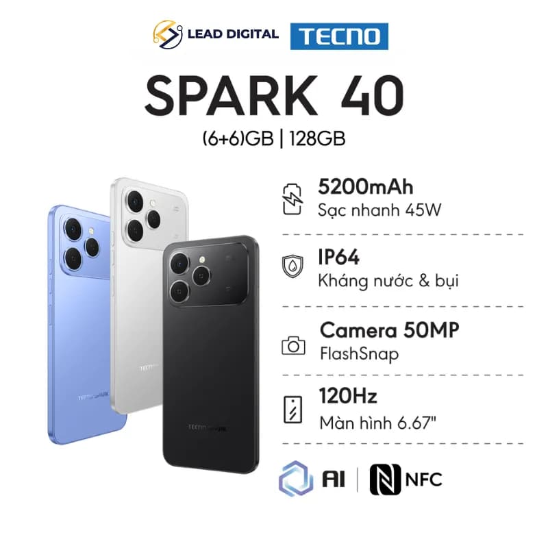 Điện thoại Tecno Spark 40 6GB/128GB - Giá rẻ nhất hôm nay - Ảnh 7