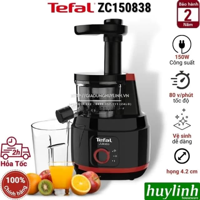 So sánh giá Máy ép chậm Tefal ZC150838 rẻ nhất? - Ảnh 4
