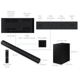 Bộ loa thanh Samsung HW-B550 410W - Giá rẻ nhất hôm nay - Ảnh 16