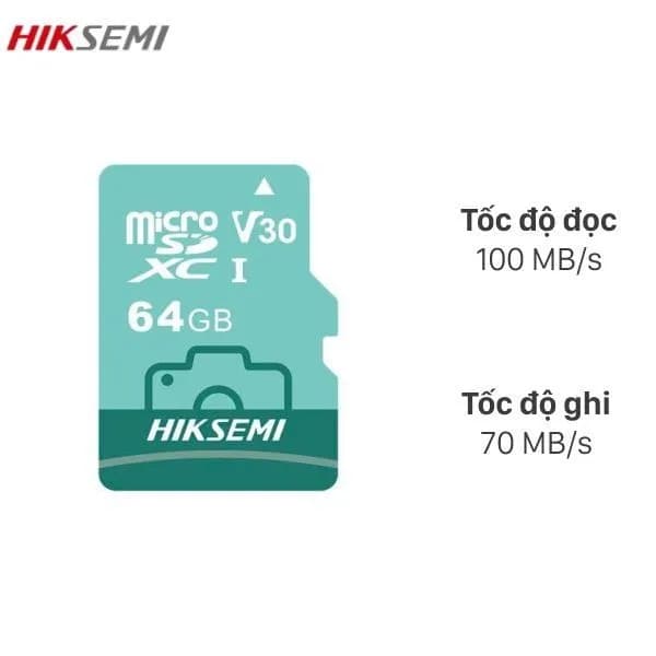 Thẻ nhớ HIKSEMI MicroSD 64GB Neo Lux Class 10_U3 - Giá rẻ nhất hôm nay - Ảnh 1