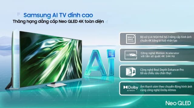 So sánh giá Smart Tivi Neo QLED Samsung AI 4K 65 inch QA65QN90D rẻ nhất? - Ảnh 2