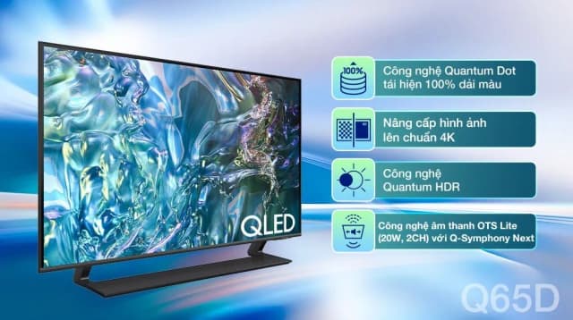 So sánh giá Smart Tivi QLED Samsung 4K 43 inch QA43Q65D rẻ nhất?
