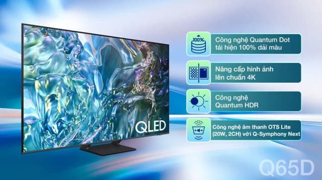 So sánh giá Smart Tivi QLED Samsung 4K 55 inch QA55Q65D rẻ nhất? - Ảnh 2