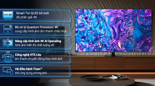 So sánh giá Smart Tivi QLED Samsung AI 4K 65 inch QA65Q70D rẻ nhất? - Ảnh 3