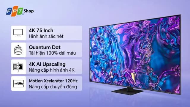 So sánh giá Smart Tivi QLED Samsung AI 4K 75 inch QA75Q70D rẻ nhất? - Ảnh 12