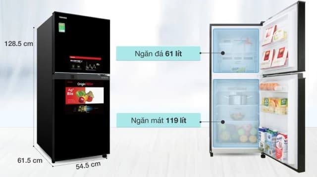 So sánh giá Tủ lạnh Toshiba Inverter 180 lít GR-B22VU UKG rẻ nhất? - Ảnh 6