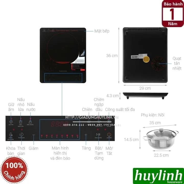So sánh giá Bếp từ đơn Toshiba IC-20S1PV 2000W - Tìm sản phẩm giá rẻ nhất - Ảnh 13