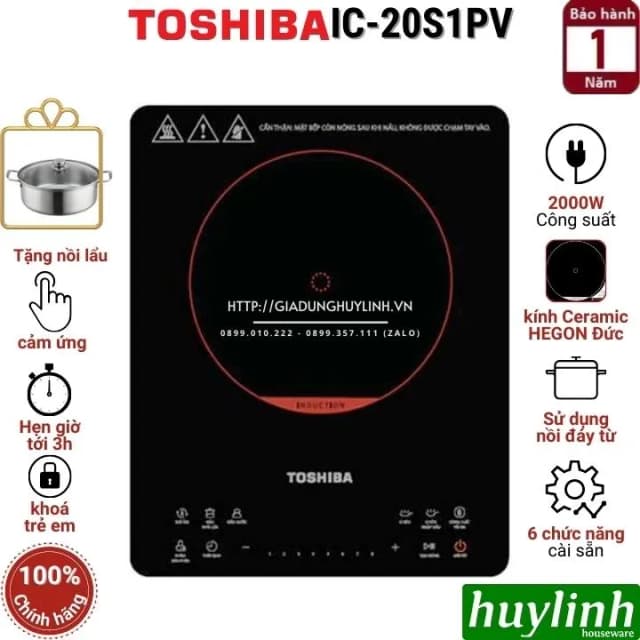 So sánh giá Bếp từ đơn Toshiba IC-20S1PV 2000W rẻ nhất? - Ảnh 7