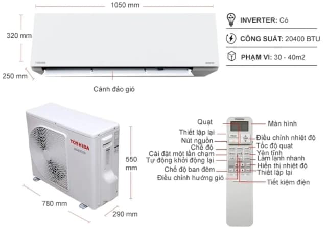 So sánh giá Máy lạnh Toshiba Inverter 2.5 HP RAS-H24P2KCVG-V rẻ nhất? - Ảnh 7
