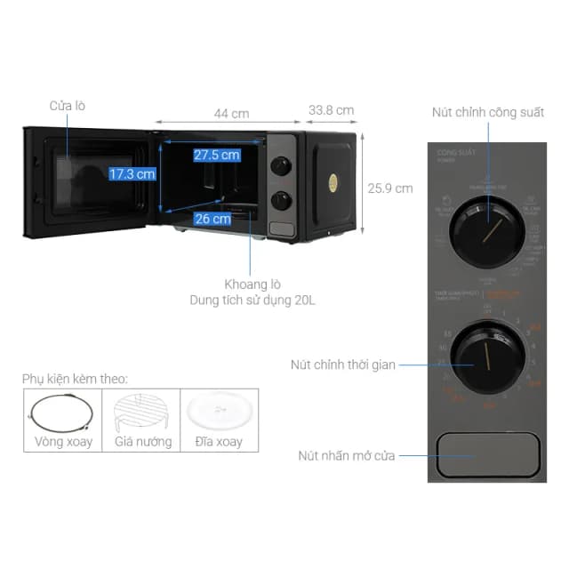 So sánh giá Lò vi sóng có nướng Toshiba MM2-MG20PE(BM)VN 20 lít rẻ nhất? - Ảnh 19
