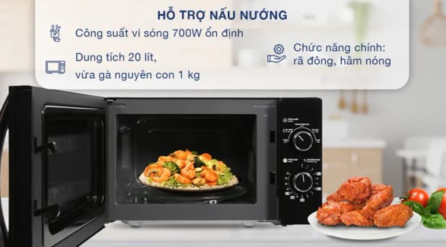 So sánh giá Lò vi sóng Toshiba MWP-MM20P(BK) 20 lít rẻ nhất? - Ảnh 3