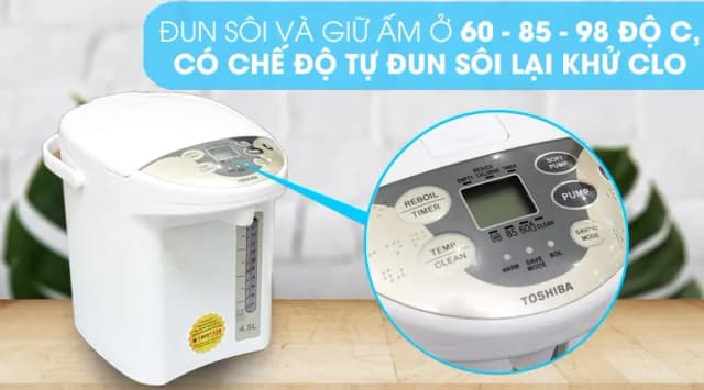 So sánh giá Bình thủy điện Toshiba PLK-45SF(WT)VN 4.5 lít rẻ nhất? - Ảnh 13