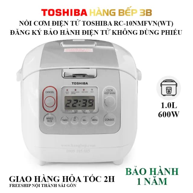 So sánh giá Nồi cơm điện tử Toshiba 1 lít RC-10NMFVN(WT) rẻ nhất? - Ảnh 16