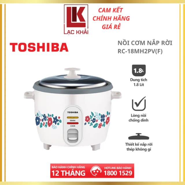 So sánh giá Nồi cơm nắp rời Toshiba 1.8 lít RC-18MH2PV(F) rẻ nhất? - Ảnh 8