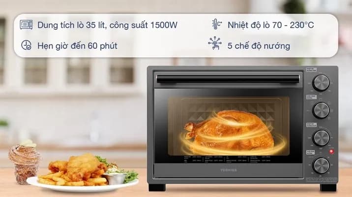 Lò nướng Toshiba TL-MC35Z 35 lít - Giá rẻ nhất hôm nay - Ảnh 17