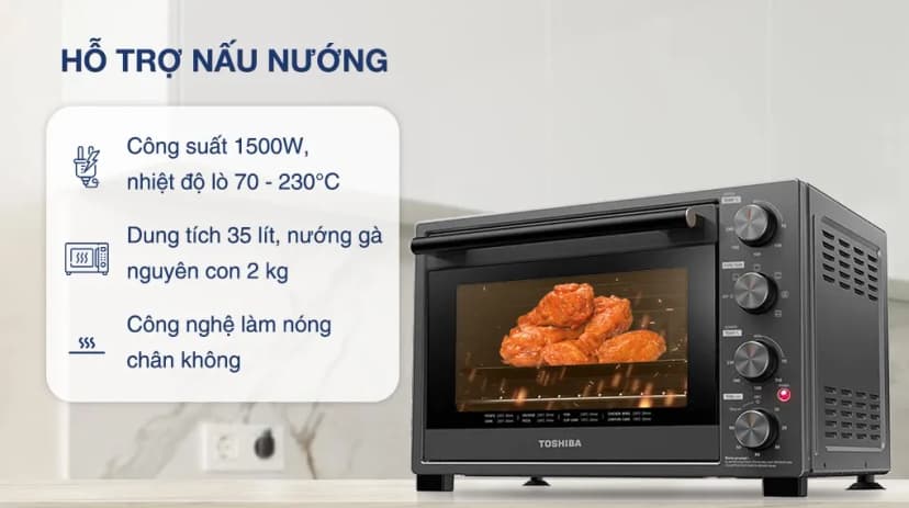 Lò nướng Toshiba TL-MC35Z 35 lít - Giá rẻ nhất hôm nay - Ảnh 8