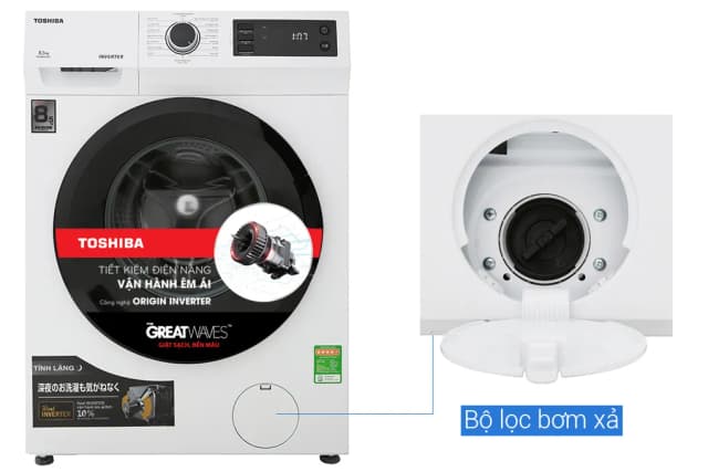 So sánh giá Máy giặt Toshiba Inverter 8.5 Kg TW-BH95S2V WK rẻ nhất? - Ảnh 17