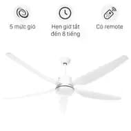 So sánh giá Quạt trần AC 5 cánh DC inverter ACF03D665 50W rẻ nhất? - Ảnh 9