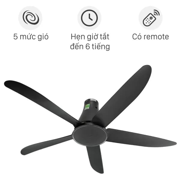 Quạt trần Mitsubishi Electric 5 cánh C56-RA5 CY-GY 65W - Ảnh 5