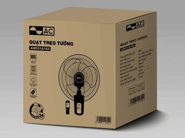 So sánh giá Quạt treo tường AC 3 cánh AWF01A163 50W rẻ nhất? - Ảnh 16