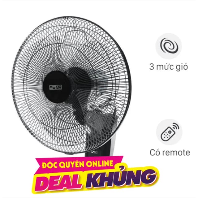 So sánh giá Quạt treo tường AC 3 cánh AWF01A163 50W rẻ nhất? - Ảnh 3