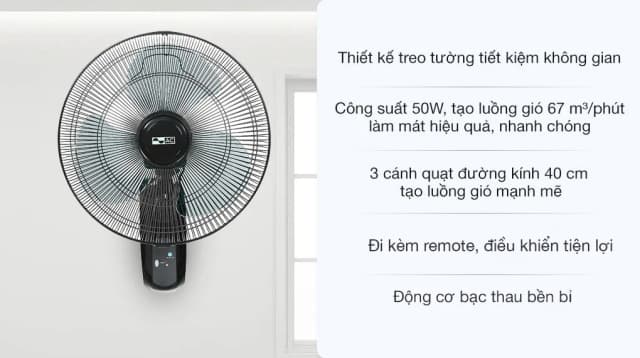 So sánh giá Quạt treo tường AC 3 cánh AWF01A163 50W rẻ nhất? - Ảnh 9