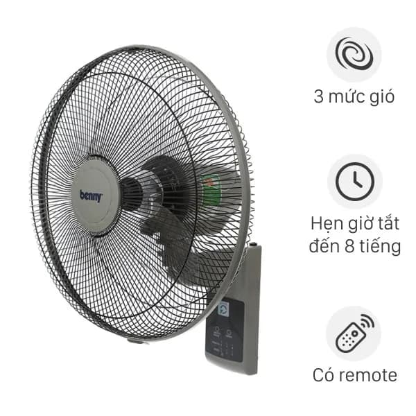 Quạt treo tường Benny 3 cánh FMW16 50W - Ảnh 1