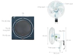 So sánh giá Quạt treo tường Lifan 5 cánh T-N 2 45W - Tìm sản phẩm giá rẻ nhất - Ảnh 8