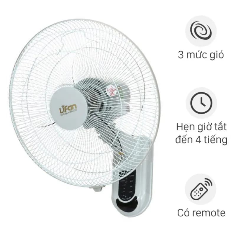 Quạt treo tường Lifan 3 cánh TE-1688 50W - Giá rẻ nhất hôm nay - Ảnh 1