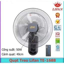 Quạt treo tường Lifan 3 cánh TE-1688 50W - Giá rẻ nhất hôm nay - Ảnh 4