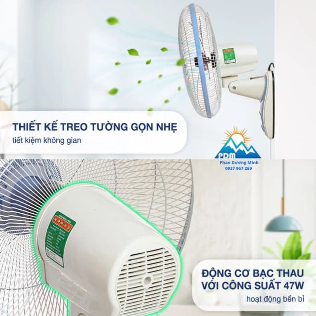 So sánh giá Quạt treo tường Senko 3 cánh TC1626 47W rẻ nhất? - Ảnh 10