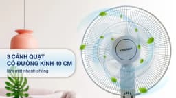 So sánh giá Quạt treo tường Toshiba 3 cánh F-AWZ50VN(H) 55W - Tìm sản phẩm giá rẻ nhất - Ảnh 3